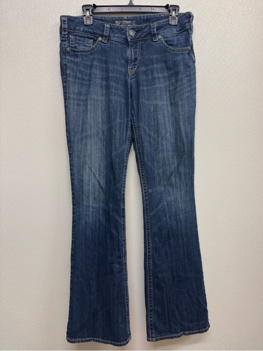 Women's Silver "Suki" Classic Women's Bootcut Jeans in Dark Blue Sz 30x34